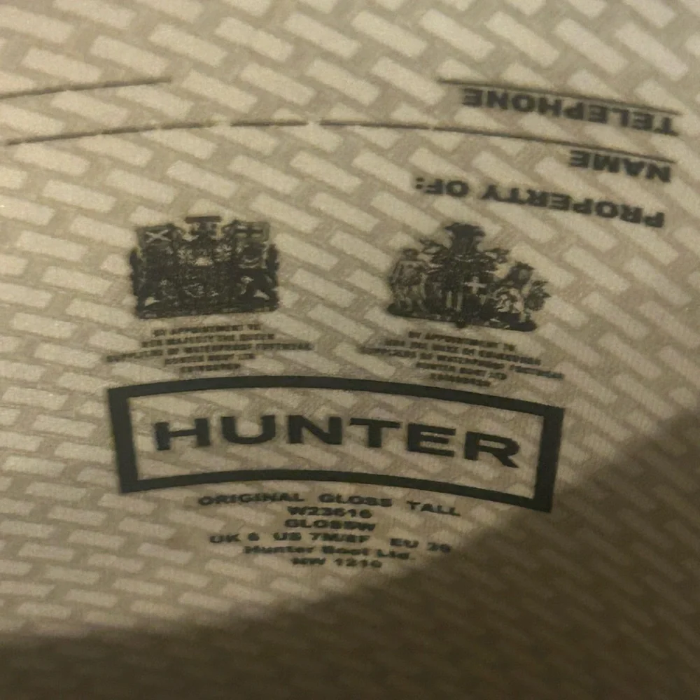 Women’s Hunter Rain Boots/Fleece Logo Socks Size 8 - Picture 6 of 10